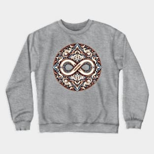 Mandala Brown Blue 3 Crewneck Sweatshirt